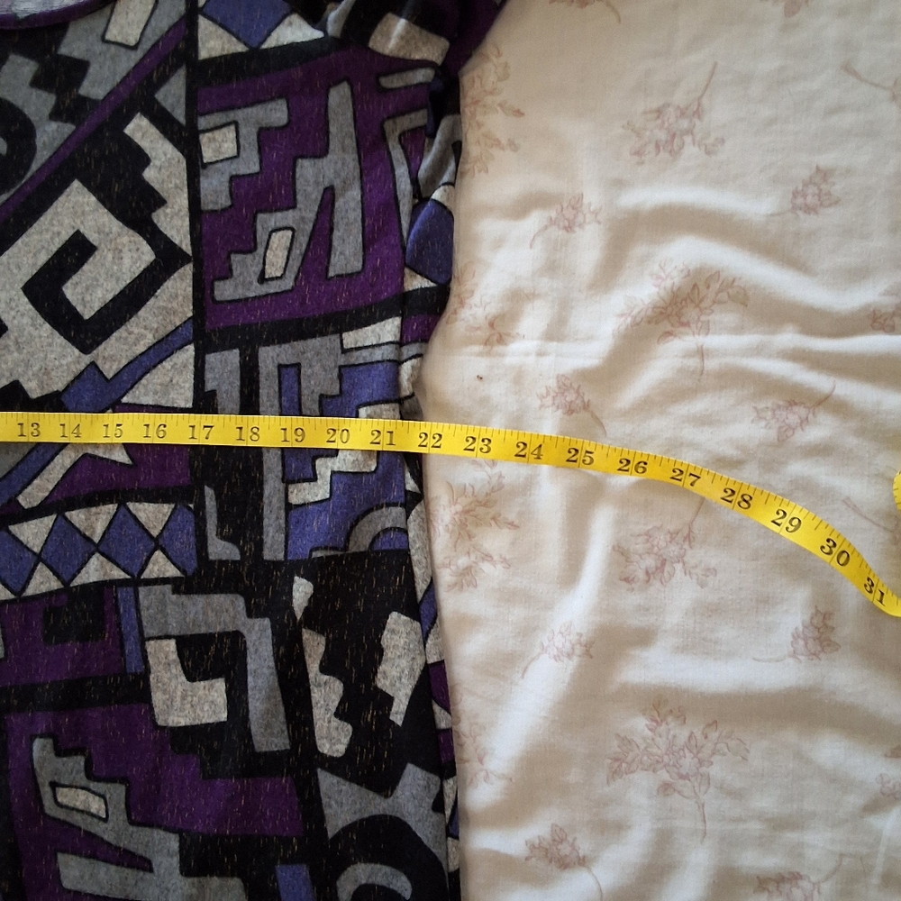 Ashley Stewart Purple Gray and black Dress Plus Size 18 . - Picture 6 of 10